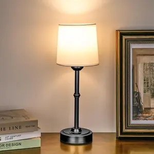 Cordless Table Lamp Rechargeable 1 Pack Brass 4000mAh Battery Operated 3000K Stepless Dimming Touch Control Wireless Lamp for Bedroom Dining Table Counter Living Room Portable Battery Powered Stepless Dimmable Universal Type-C Charging