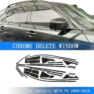 Glossy PVC Car Window Decorative Strip Sticker, Infiniti Qx70 Fx35 Fx55 2009-2016 Suv Exterior Protection Accessory