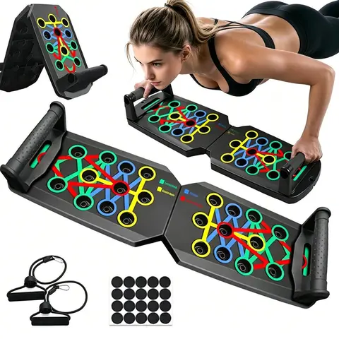 Push Up Board - Unisex Multifunctional Fitness Exercise Accessories, Gym Exercise Equipment, Home Fitness Gear for Chest & Abdominal Muscle Strength Training