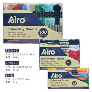 Embroidery floss with 50 color 100skeins