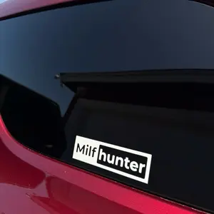 Milf Hunter Vinyl Decal Sticker with Wings Design for Personal Use