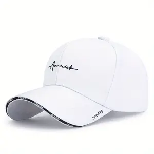 1pc Stylish Unisex Embroidered Alphabet Baseball Cap - Lightweight, Breathable, Sun Protection Hat for Spring and Winter Outdoor Travel, Hip-Hop Fashion, Casual Daily Wear - Perfect for Men and Women