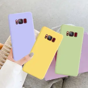 Original Liquid Silicone Case For Samsung Galaxy S8 S9 S10 S10e S20 fe Note 8 9 10 Plus Note 20 Ultra Cover Cases