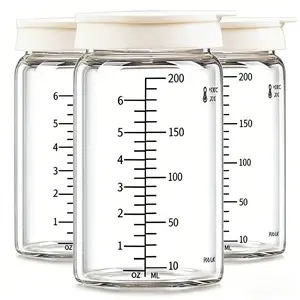 3 Round Glass Sealed Storage Jars with Soft Silicone Lids, Herbs Container, Small Spice Jar, Kitchen Food Storage