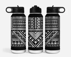 Full Wrap Polynesian Tribal 32oz Polar Camel Water Bottle