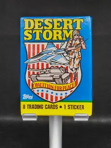 1991 Topps Desert Storm Coalition for Peace Trading Cards Sealed Wax Pack