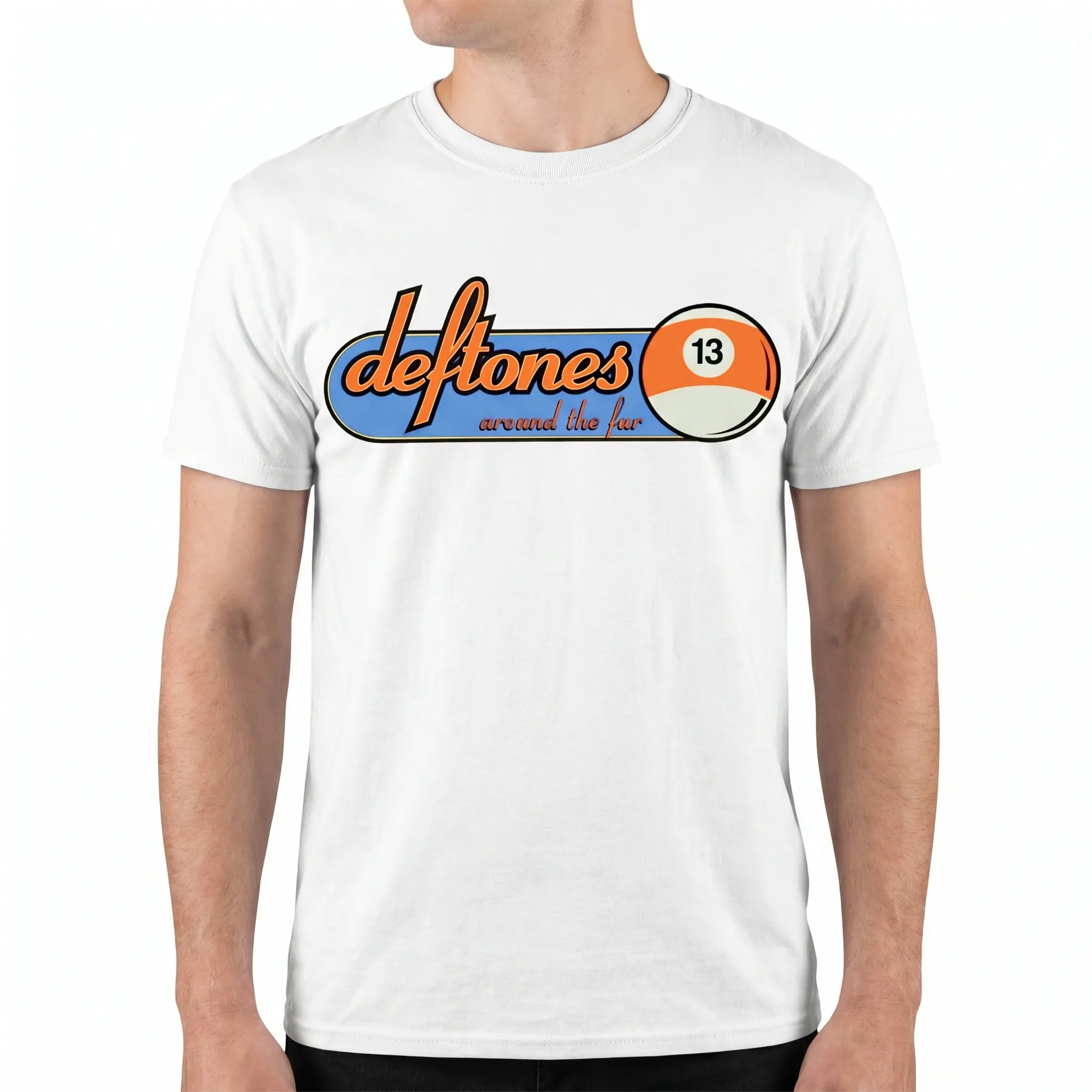 1998 Deftones Around the Fur 13 Ball Tour T-Shirt, Classic For Men