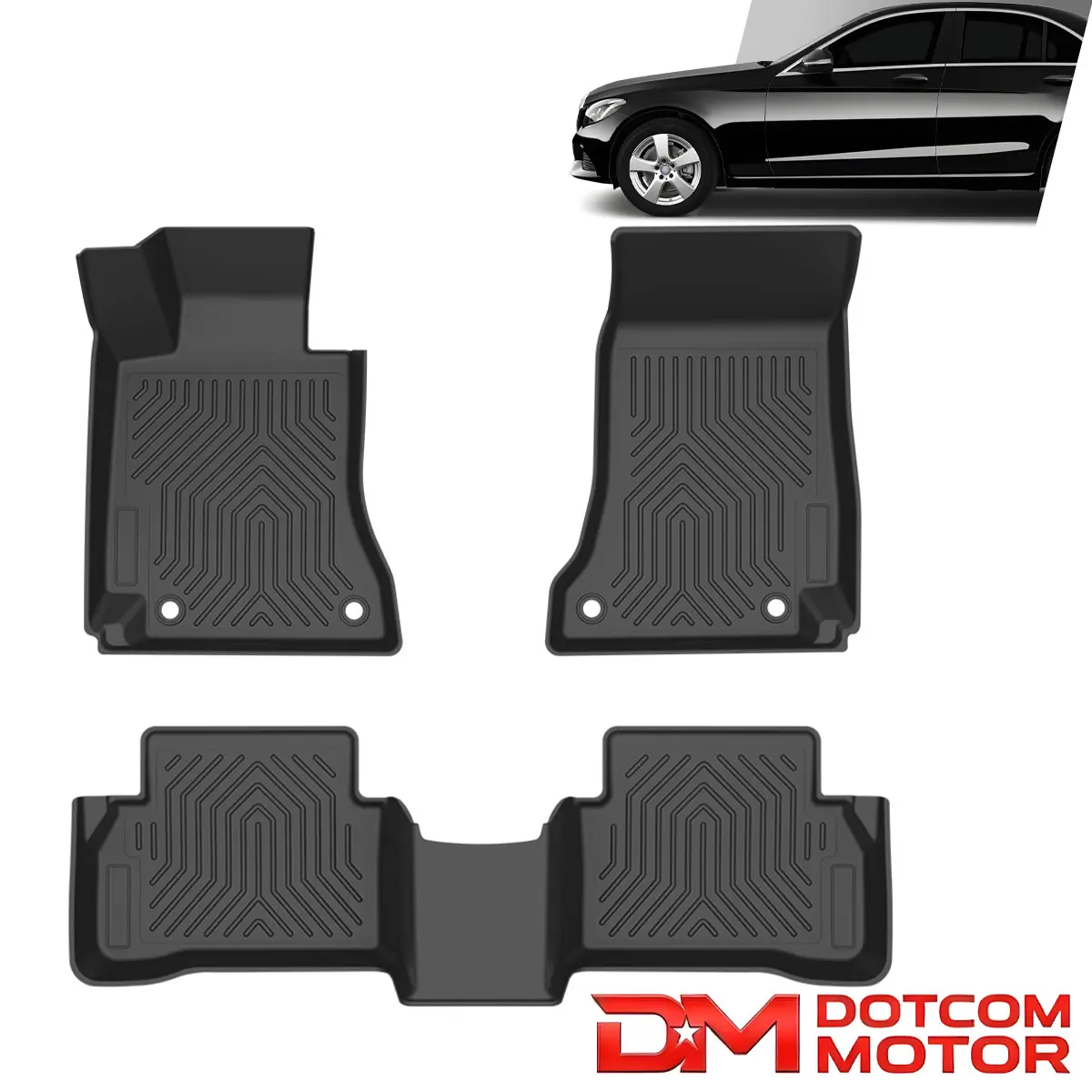 All Weather TPE Floor Mats Liners Fit For 15-21 Mercedes-Benz C-Class Sedan All Weather TPE Floor Mats Liners Fit For 15-21 Mercedes-Benz C-Class Sedan
