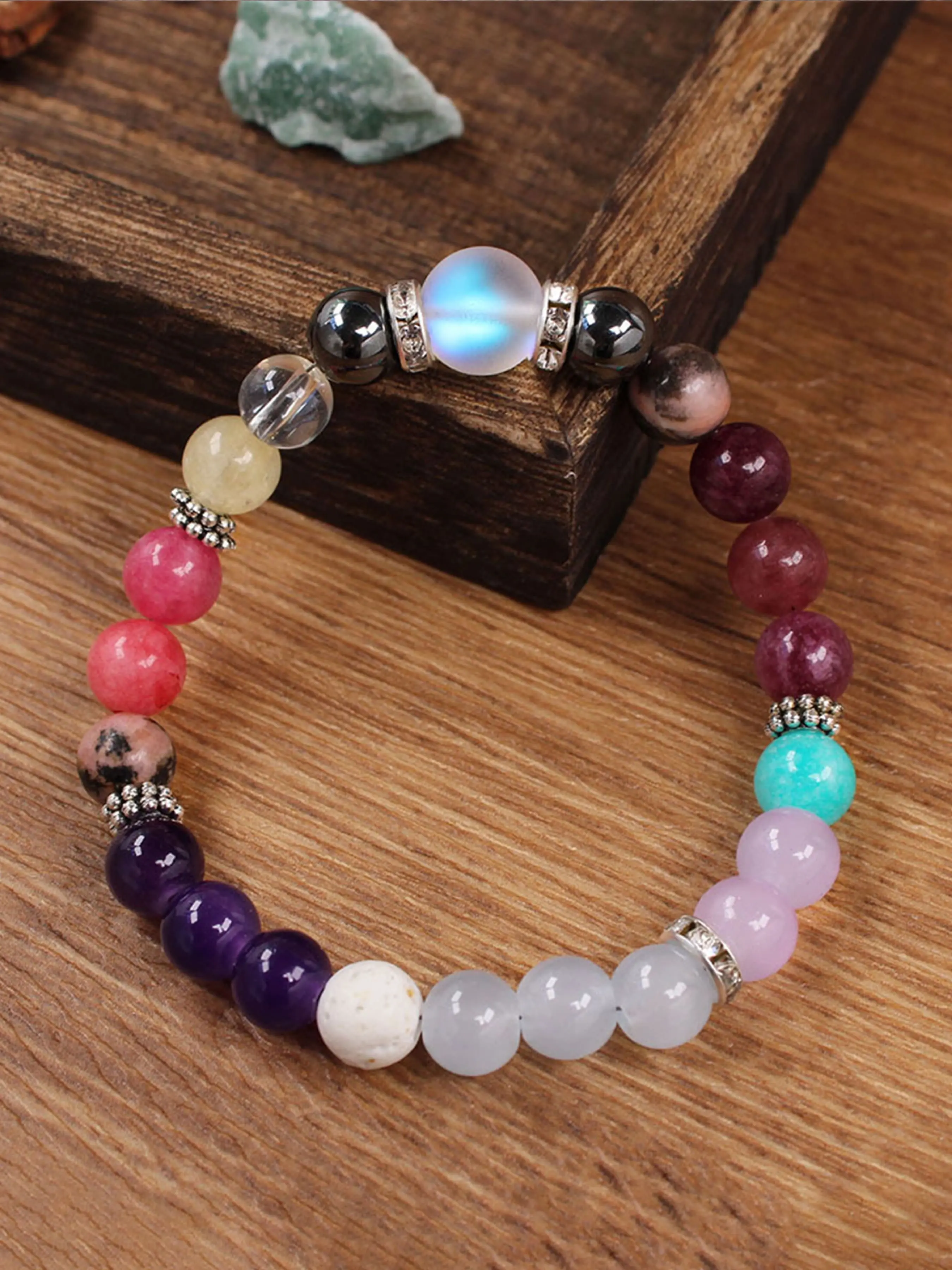 Empathy Protection Bracelet, Handmade Garnet Multi-Gemstone Beaded Jewelry, Fashion Accessory for Men & Women, Perfect Gift
