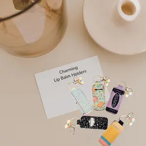 School Themed Lip Balm Purse Charm – Cute Neoprene Holder