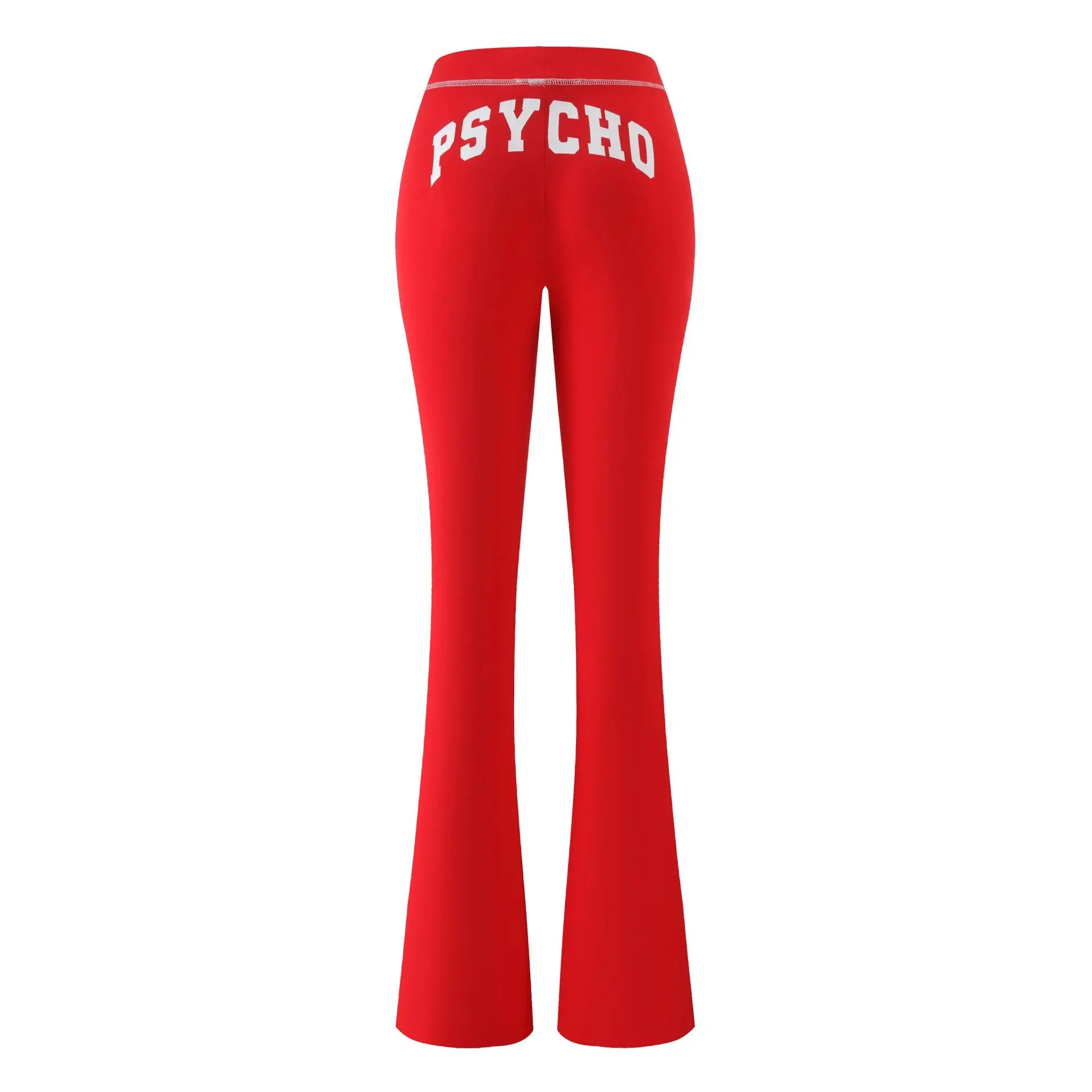 Red and white trousers