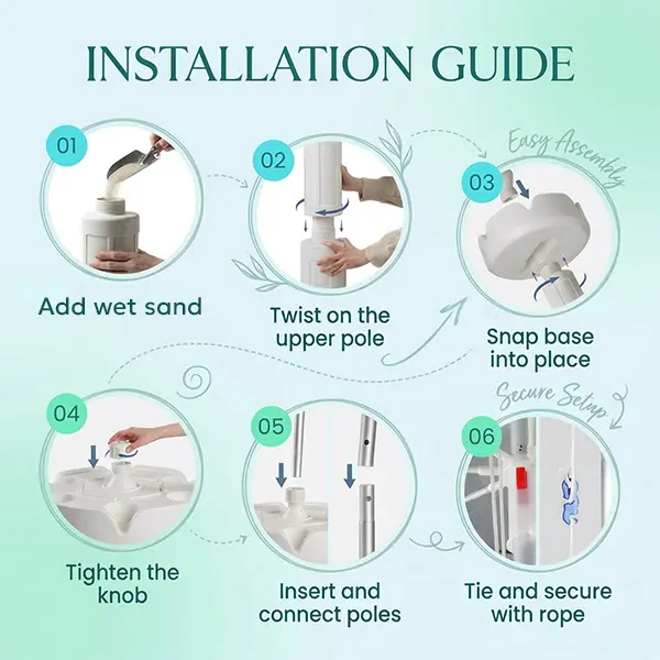PoolBar 6-step installation guide