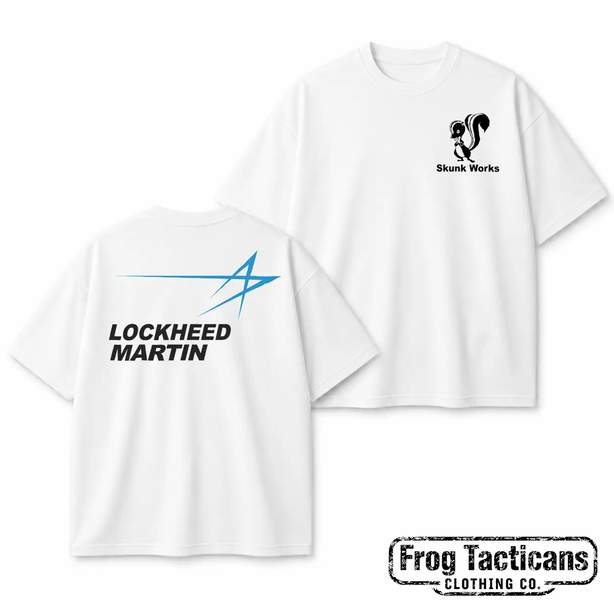 Lockheed Martin Skunk Works T-Shirt Retro Aviation Aerospace Project Tactical Star Logo Graphic Tee