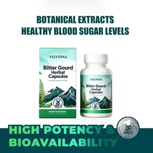 VELYTONA Spiny Bitter Gourd Herbal Supplement Capsules with Extracts of Bitter Gourd, Cinnamon, Ginseng, Mulberry Leaves & More