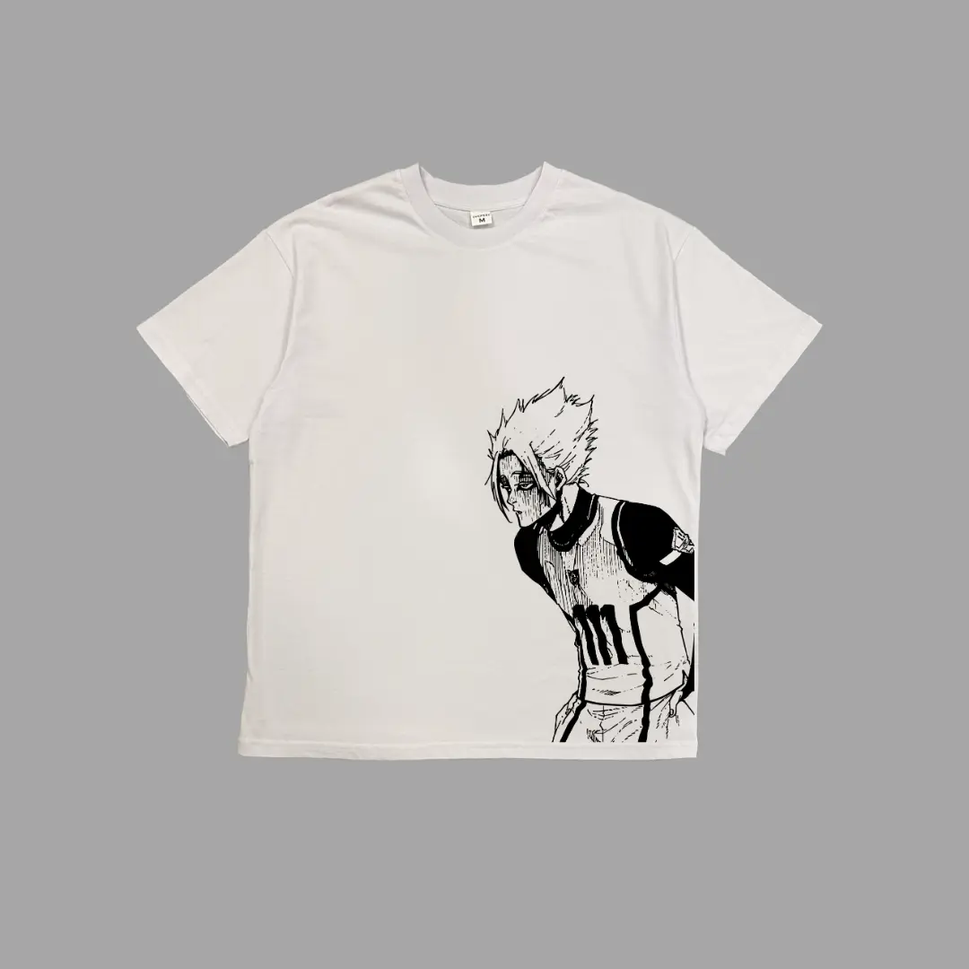 Retro Acid Washed Graphic T-Shirt, Shidou Ryusei Oversize T-Shirt