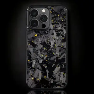 BOLD FORGED Carbon Fiber iPhone Case - Gold Accessories Protection