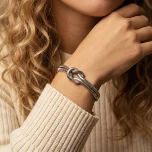 Women's Geometric Bracelet - Non-Tarnish, Minimalist, Slim-Delicate, Adjustable Size, Female Daily Fashion Accessory, Ideal Gift