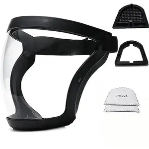 Facial Anti-Fog Hood - High Definition Face Cover, Professional Silicone Sealing Protection Gear, High Toughness Safety Shield | for Construction Work Electric Welding Food Manufacturing Kitchen.live indoor