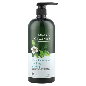 Avalon Organics Scalp Treatment Shampoo, Tea Tree, 32 fl oz (946 ml) Avalon Organics Scalp Treatment Shampoo, Tea Tree, 32 fl oz (946 ml)