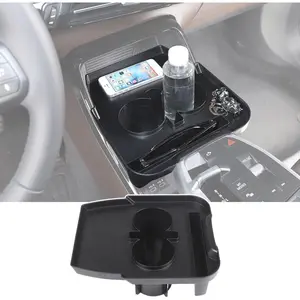 Car Center Console Storage Box for BMW X1 U11 2023-2024 Gear Shift Side Organizer Tray,Car Cup Holder Expander Storage Box,Seat Rear Storage Box Organizer (Cup Holder)