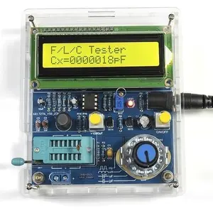 DIY Frequency, Inductance & Capacitance Meter Soldering Practice kit, Complete Soldering Project kit with Components, PCB & Enclosure, Perfect for Electronics Enthusiasts & Beginners