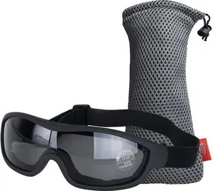 Goggles - UV Protective Outdoor Glasses, Dust-proof Combat Goggles (Deep Black)