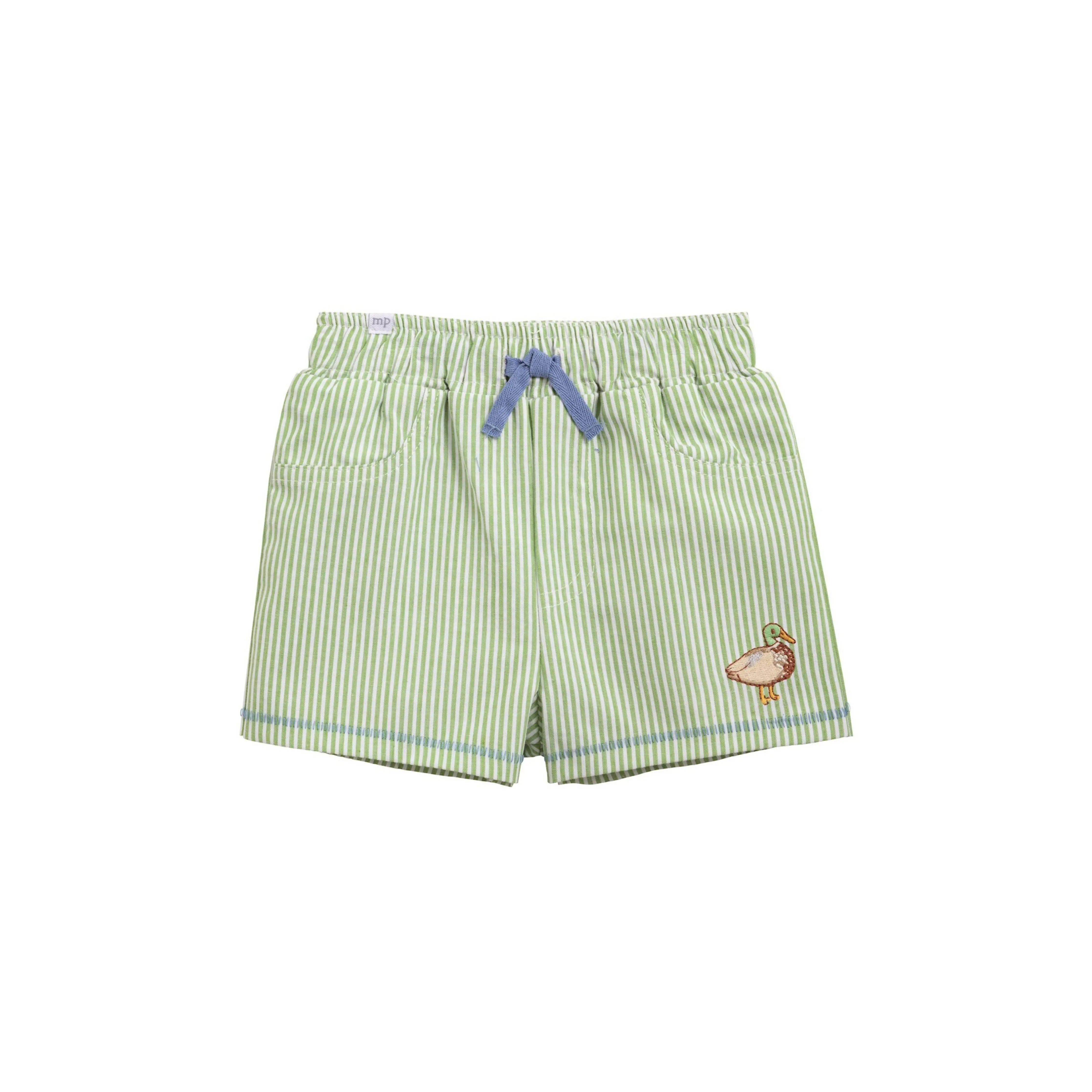 Duck Seersucker Swim Trunks