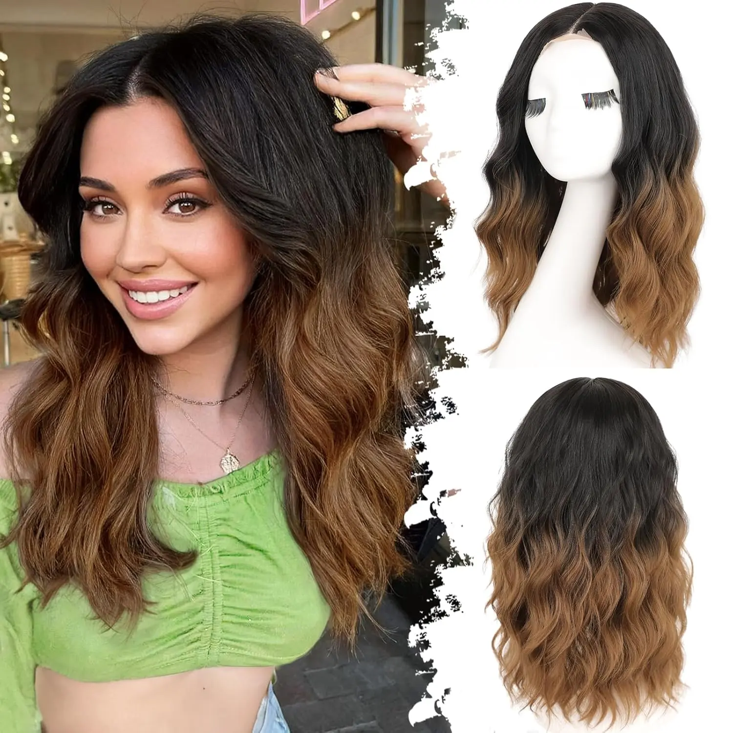 Ombre Brown-18inch