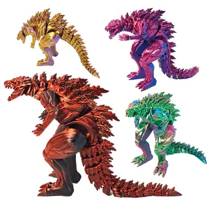 Christmas Gift 3D Printed Muscle Monster Figurine, Jointed Activity Monster Dinosaur Figure, Transforming Godzilla Monster Animal Statue, Collectible Figurine