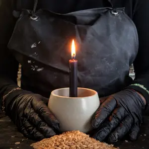 Ritual Candle Holder with Spike for Esoteric Practices