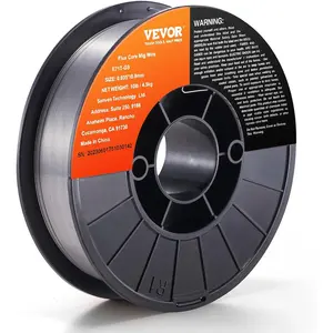 TikTokShopBlackFridayVEVOR Flux Core Welding Wire, E71T-GS 0.035-inch 10LBS, Gasless Mild Steel MIG Welding Wire with Low Splatter for All Position Arc Welding and Outdoor Use