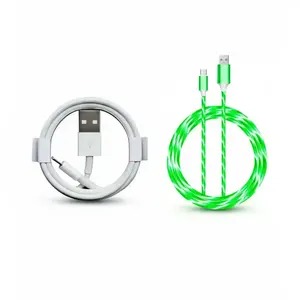 USB and Micro USB Charging Cable Bundle, 2pcs 1M Fast Charging Cables, Compatible with Apple and Android Devices