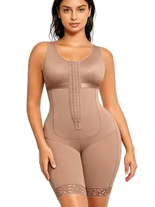 Women's Sleeveless Soft Fabric Round Neck Underwear Shapewear girl Shaper Bodysuit, Front-Button Design with Dual Buckle Closure, Strong Waist-Cinching Effect, Summer Essential tummy control sport girdle fitness workout overbust fajas colombianas