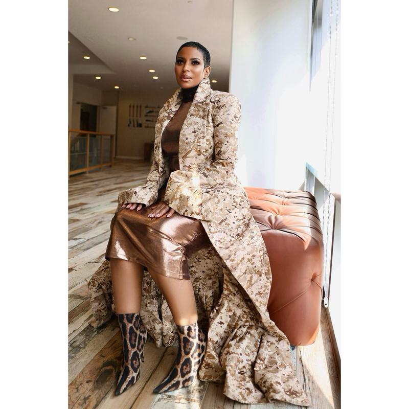 Naomi Camouflage Duster Coat