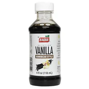 BADIA Dominican Style Imitation Vanilla Flavor Powder, 4 fl oz, Baking Essential, Ambient Stable Sweetener