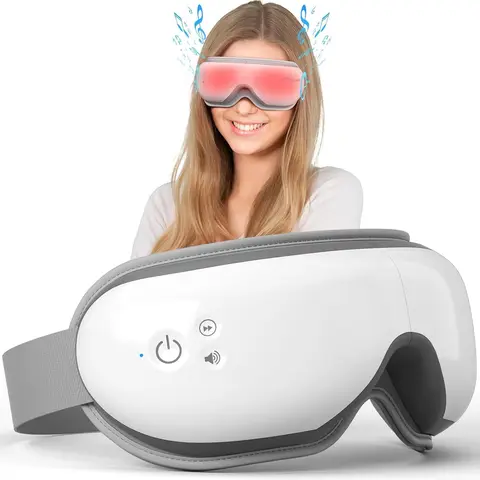 Morelax Battery-Powered Eye Massager Machine with Heat, Bluetooth Music, Multi-Modes Therapy, Relaxing Eye Mask for Stress Relief, Gift for Adults, TikTokShopBlackFriday, Massage Machine