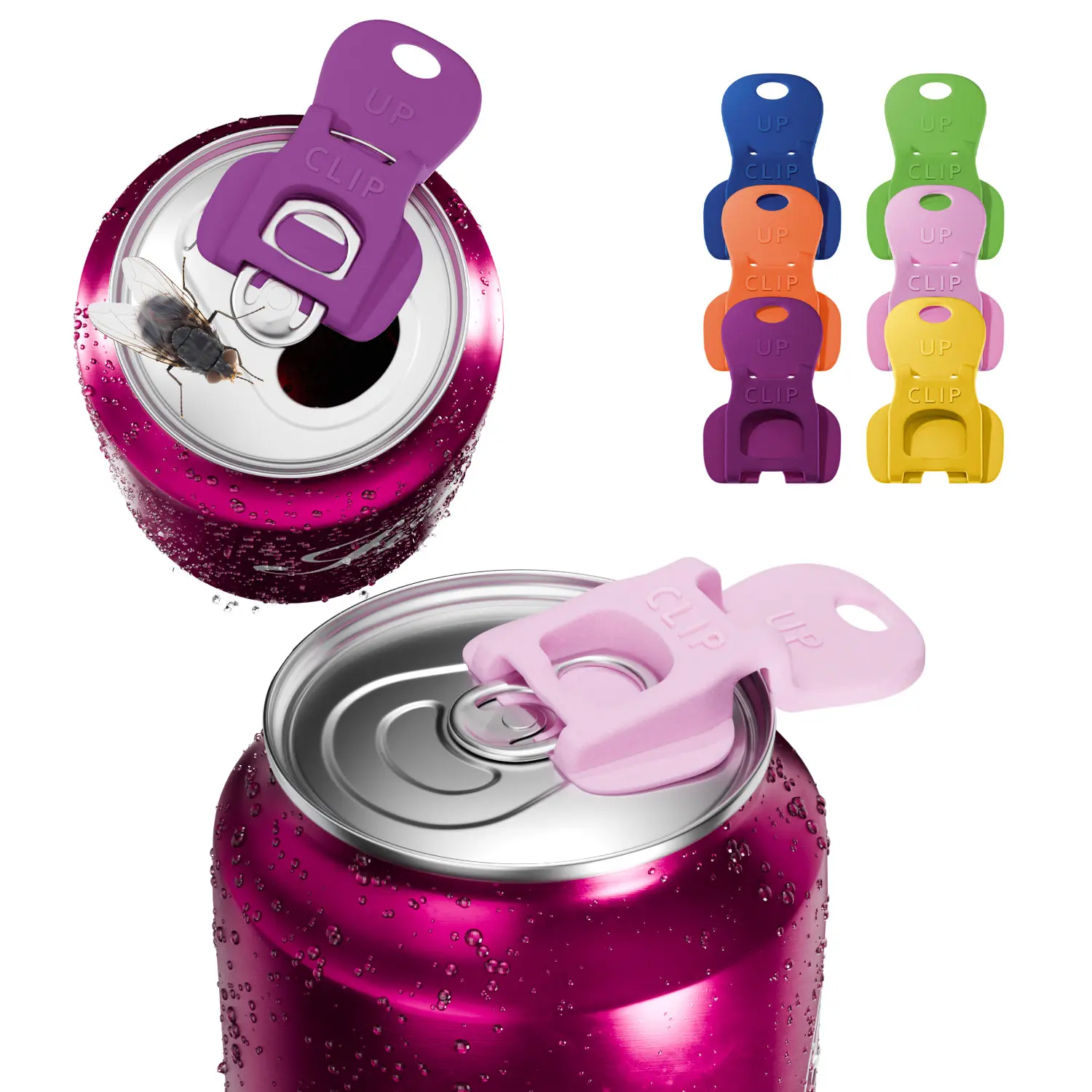 #SohoChic Complete Cover Easy Tab Opener New and Improved 6PK Beverage Barricade 2.0 by Avant Grub. Colorful Drink Can Protector Cap for Soda, Beer, Coke Shields From Bugs, Bees, Dust at the Party, BBQ, Beach