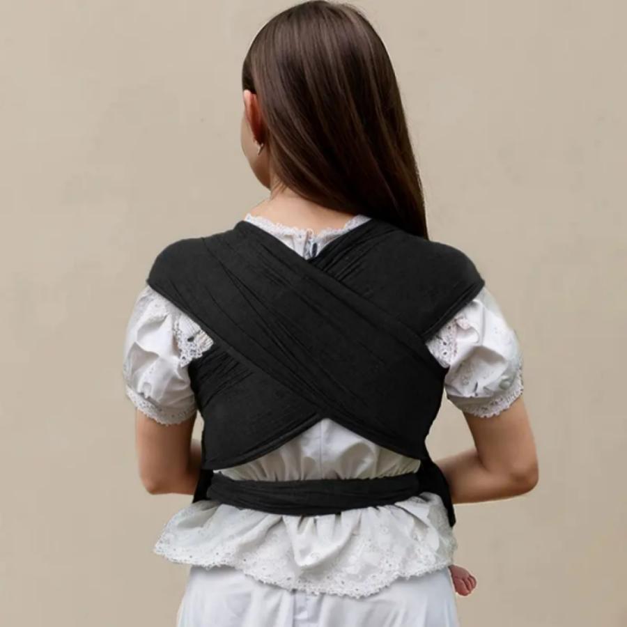 Ergonomic Newborn & Infant Wrap Carrier in Solid Color, Soft Breathable Adjustable Fabric for Hands-Free Travel, Newborn Wrap Carrier, Cozy Wrap Carrier