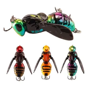 Top Water Fishing Lures, 3-Pcs Topwater Lures for Bass Walleye Pike, 2025 New Wasp Crawl Bait for Freshwater and Saltwater