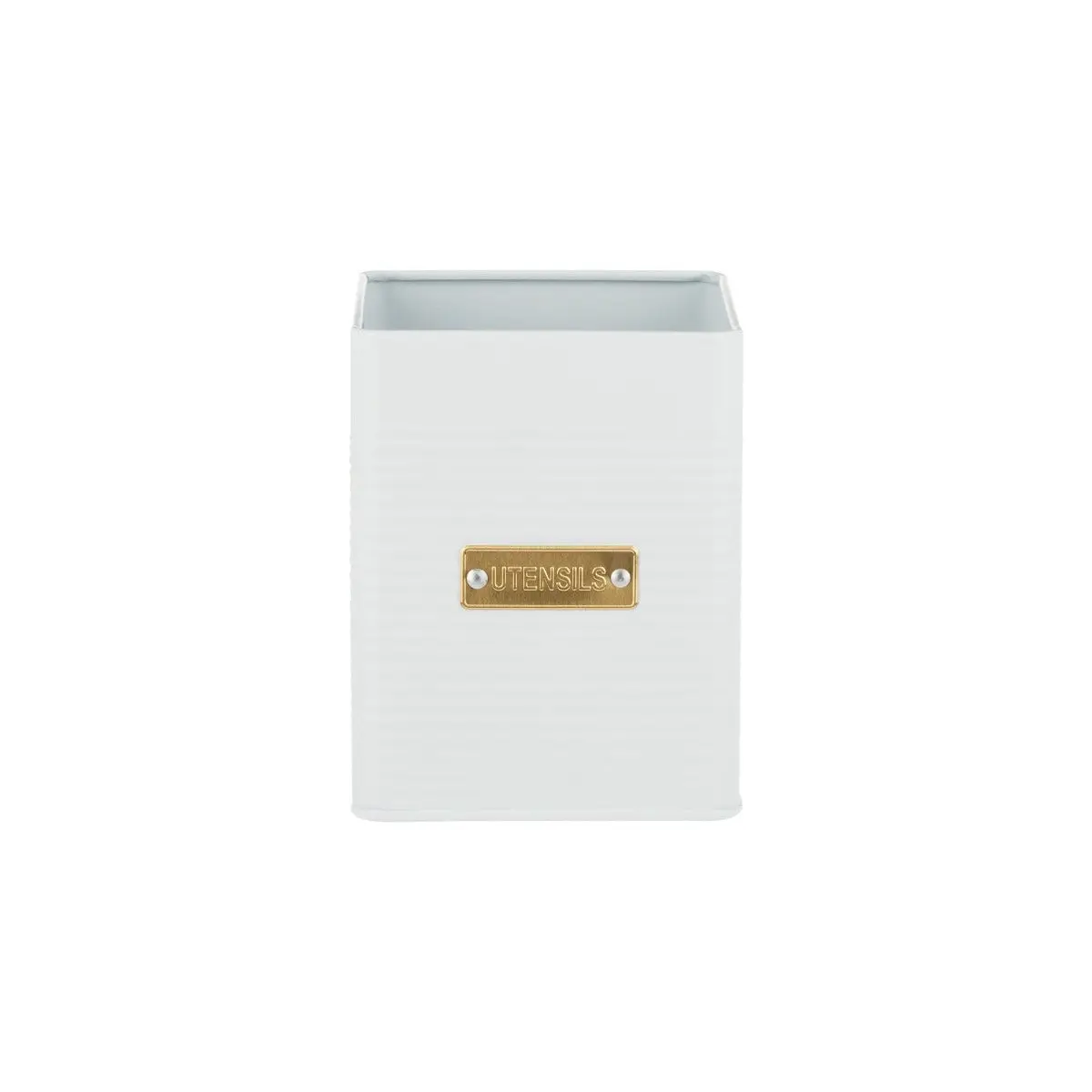 Typhoon Otto Square Utensil Pot | White