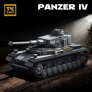 World War II Military Panzer IV Tank Building Block Model, a high-quality collectible building model, suitable for military building block enthusiasts, made with premium ABS material