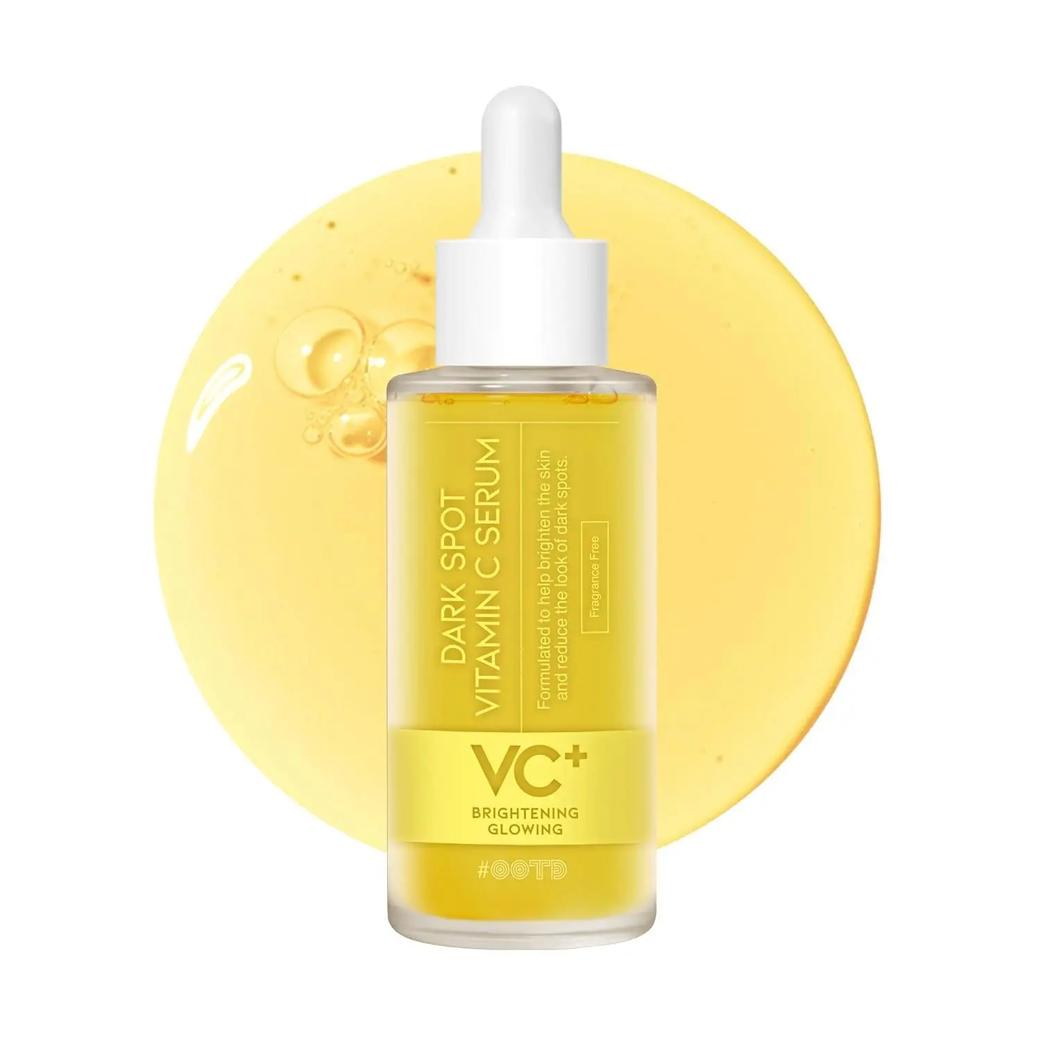 #OOTD Dark Spot Vitamin C Serum 50ml, Korean Brightening Face Serum with 1% Vitamin C, Sea Buckthorn and Hyaluronic Acid for Uneven Tone and Glow