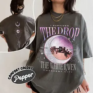 Comfort Colors Crescent City Fan Shirt I Survived The Drop BookTok SJM Merch