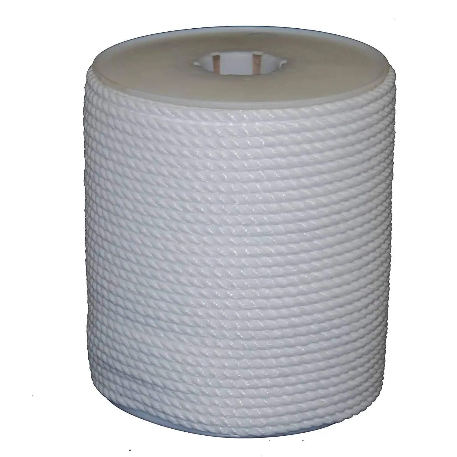 T.W. Evans Cordage 81-025 Twisted White Polypro Rope, 3/8" x 600' Barrier Pool Rope, High Visibility, Water Floatation, 459 lbs Load Capacity, Rot and Mildew Resistant