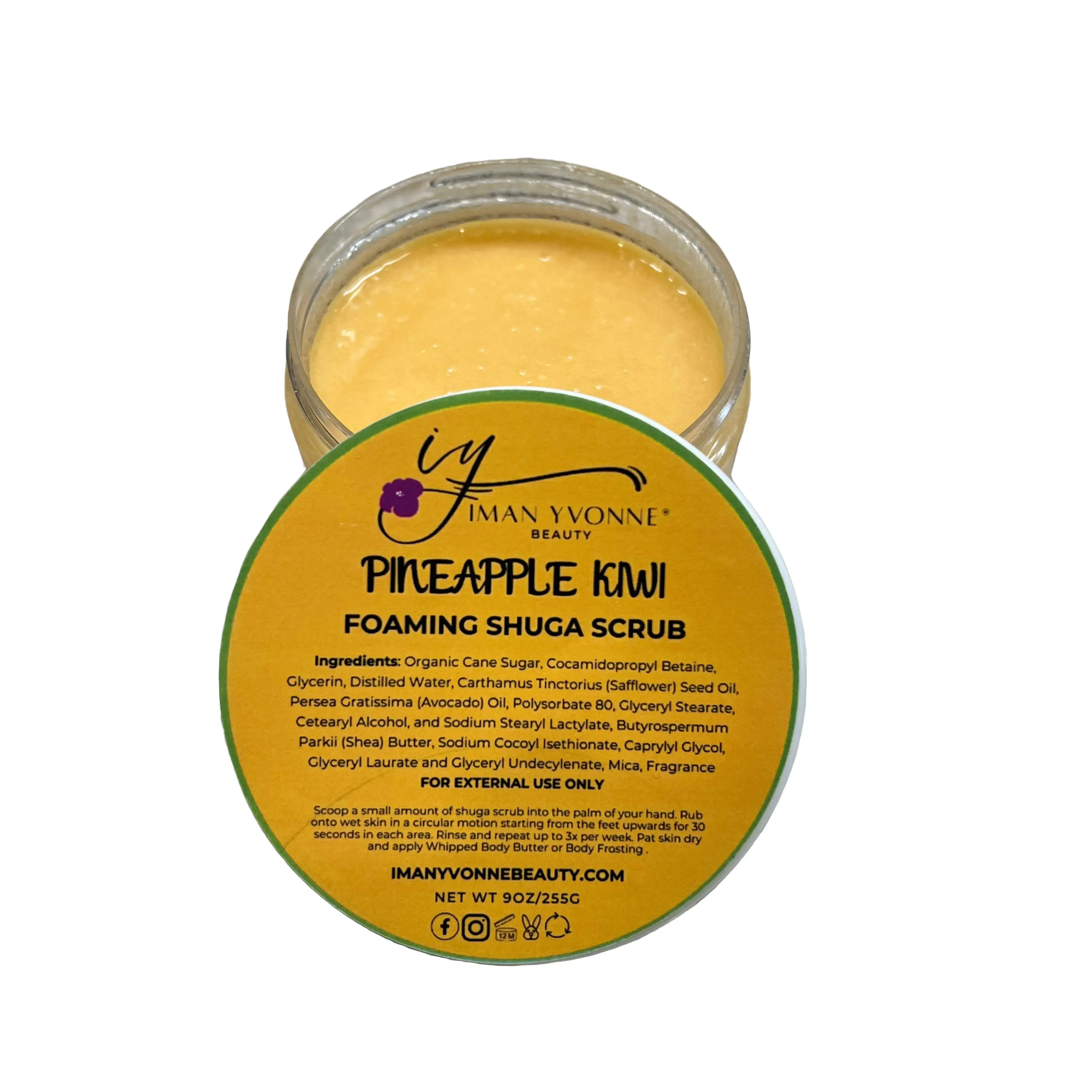 Pineapple 🍍 Kiwi 🥝 Foaming Shuga Scrub Body Care Sugar