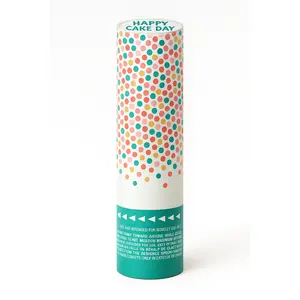 Happy Cake Day Metallic Confetti Popper Set