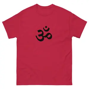Men's classic tee Om Printed Tee, OM AUM T-shirt for Men Women, Spiritual Tee