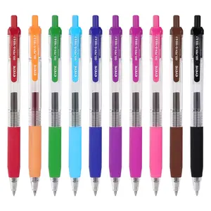 EYEYE G-103 10 Pack Retractable Gel Pens, Extra Fine Point Quick Dry Multicolor Pens, Smooth Writing Ballpoint Set for Office School Supplies