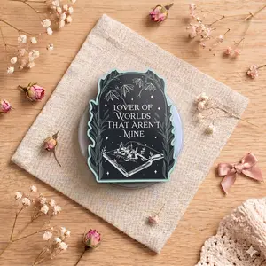 Magnetic Phone Grip Lover Of Worlds That Aren't Mine, Fantasy Bookish Phone Stand Holder, Removable Magnet Griptok For iPhone Android