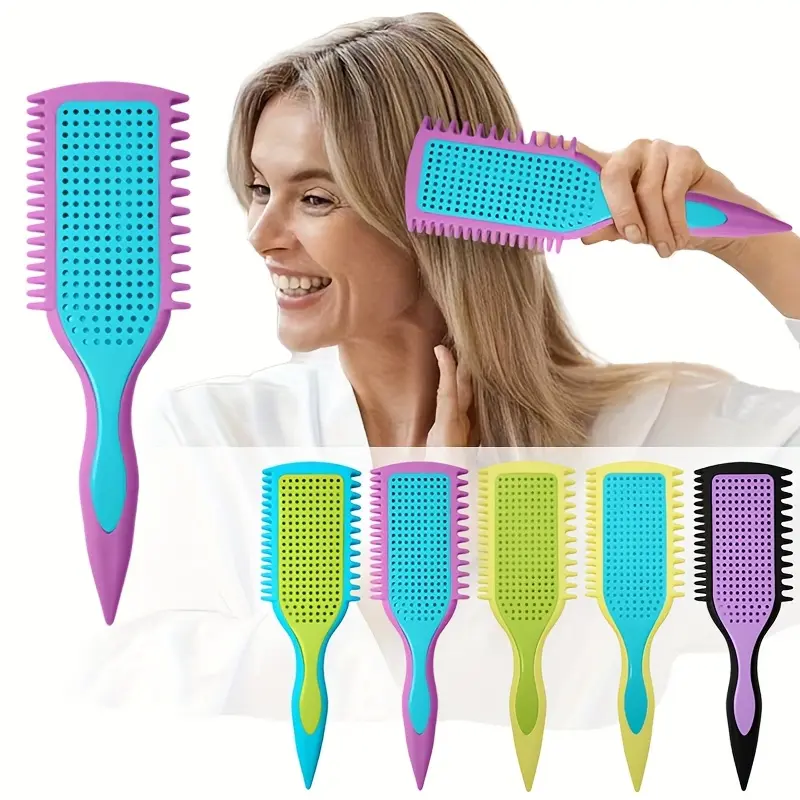 Dry Wet Use Jump Curl Hair Comb, Home Massage Comb, Hair Curly Define Styling Comb, Mixed Color, Perfect for All Hairstyles, Hair Styling Combs, Curl Hair Brush, Hair Styling Tools, Hair Care Comb
